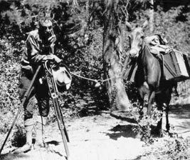 Ansel Adams on Sierra Club Outing (circa 1930)